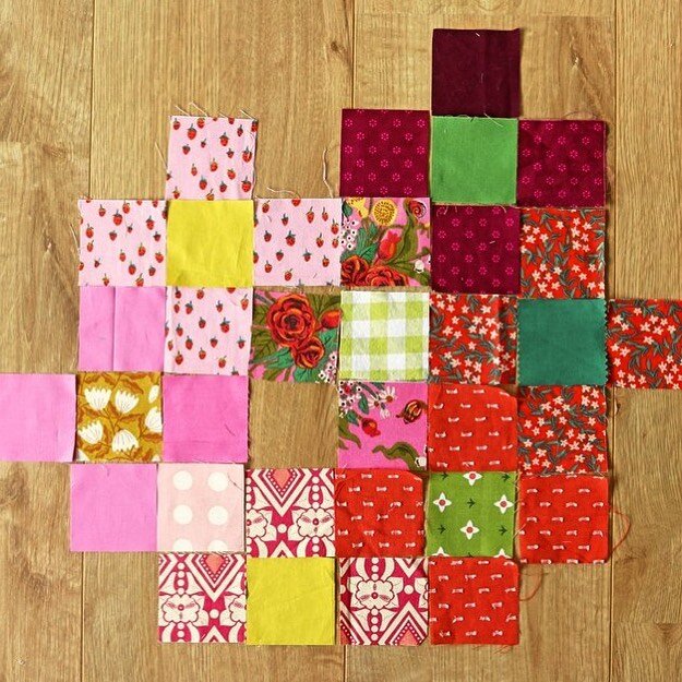 My energy is building for the season ahead. There is so much I want to explore, and I can feel the space opening all around me to follow my heart. 

These little pluses represent the charming beginnings of my next #scrapquilt ❤️ Happy weekend, friend